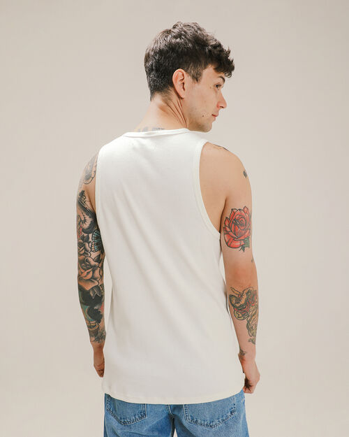 Playera Sin Mangas Blanca
